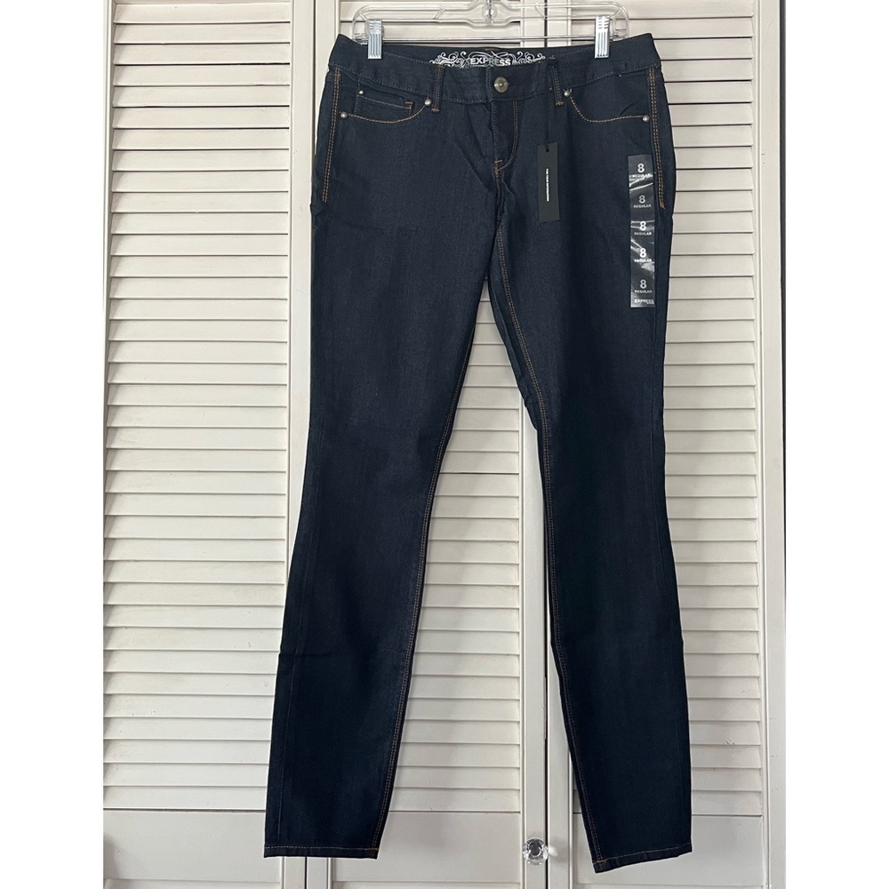 Express Women’s Zelda Jean Legging • Slim Fit Ultra Low Rise • Size 8